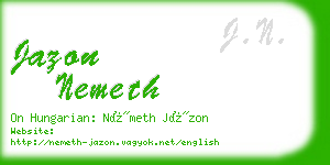 jazon nemeth business card